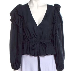 Ulla Johnson Navy Blouse